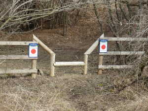 [No Trespassing -- hiking only!]